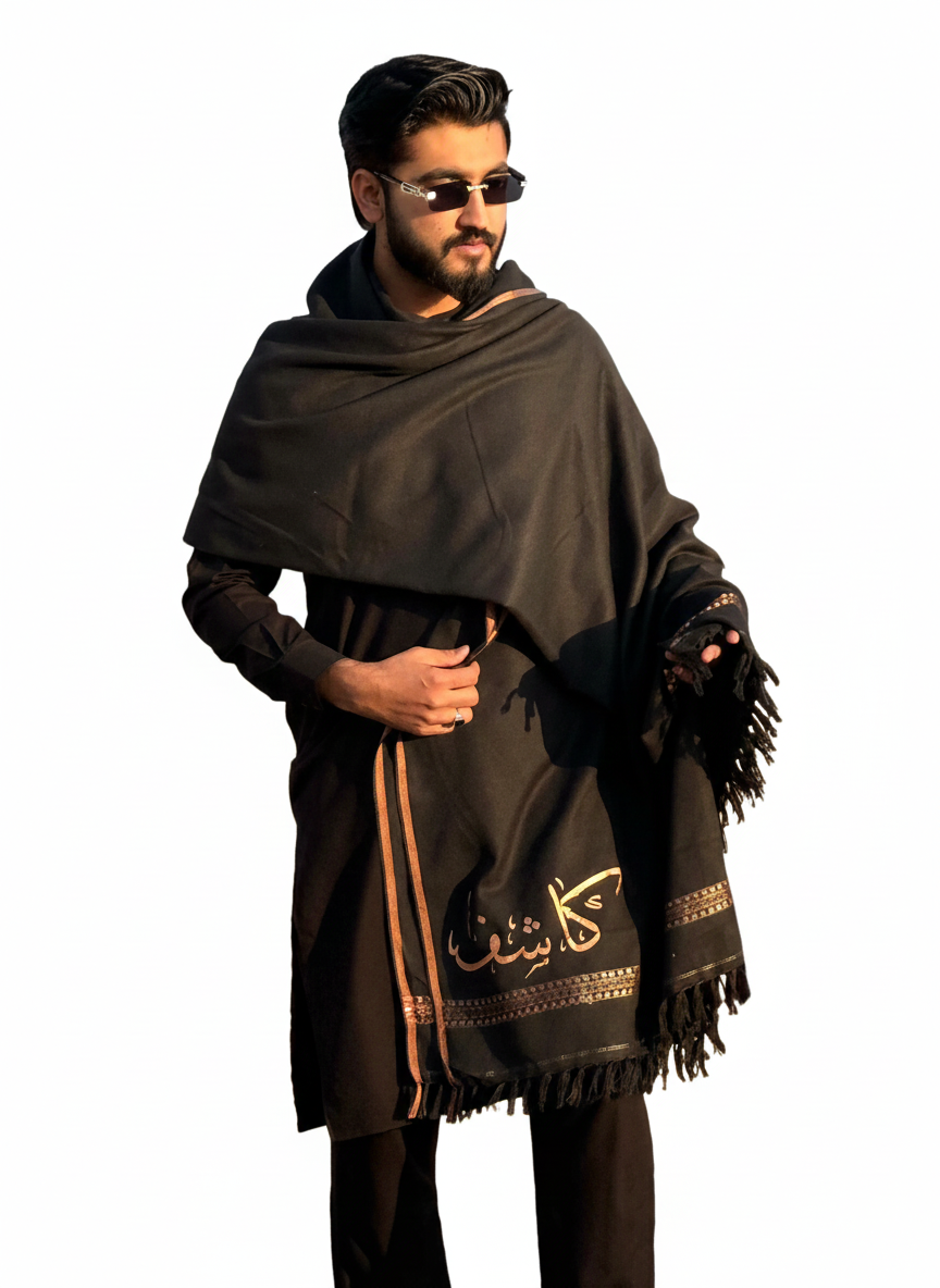 J. Name Printed Mardana Shawls