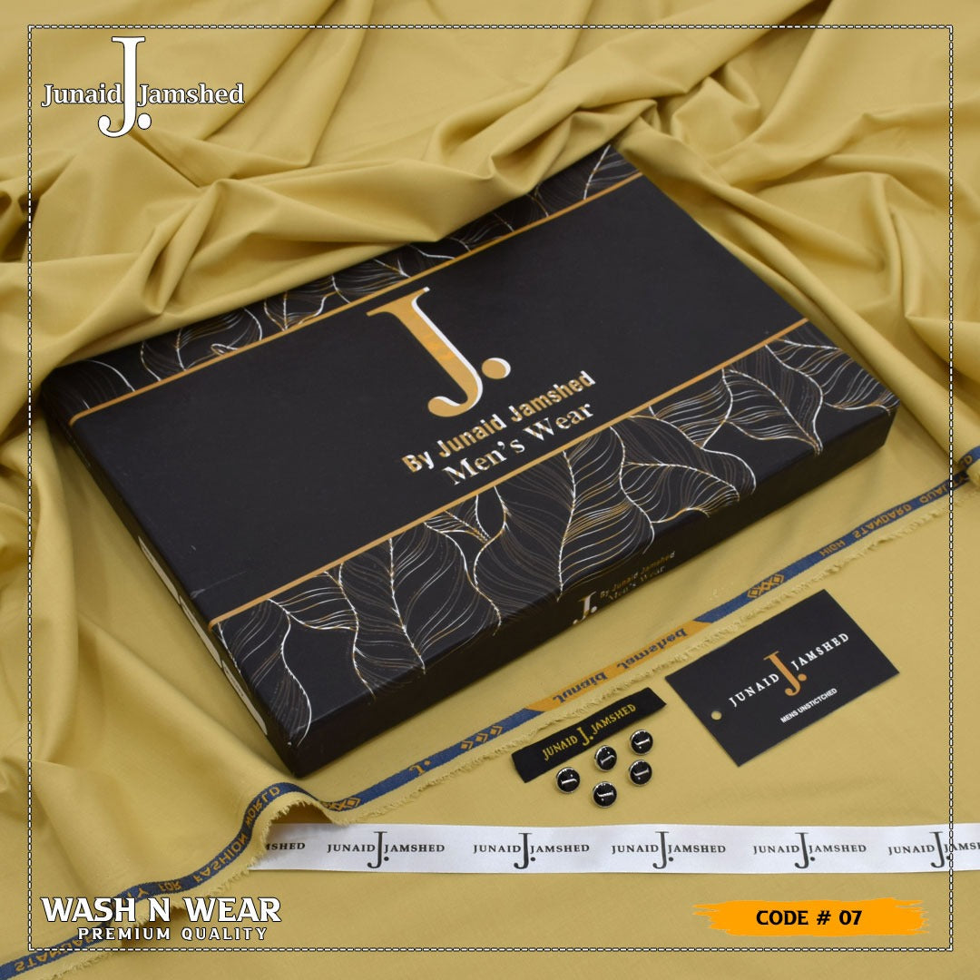 Junaid Jamshed 100% Pure Super Luxury J’ Wash & Wear – 4 Meter