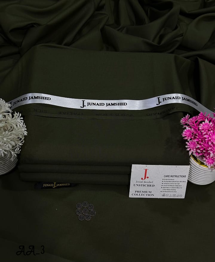 J. Boski Micro Fiber Wash’n Wear – 4 Meter Unstitched Suit (Summer Collection)