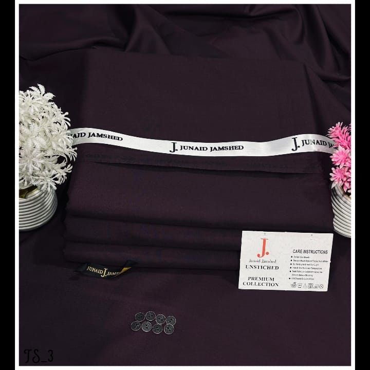 J. Boski Micro Fiber Wash’n Wear – 4 Meter Unstitched Suit (Summer Collection)