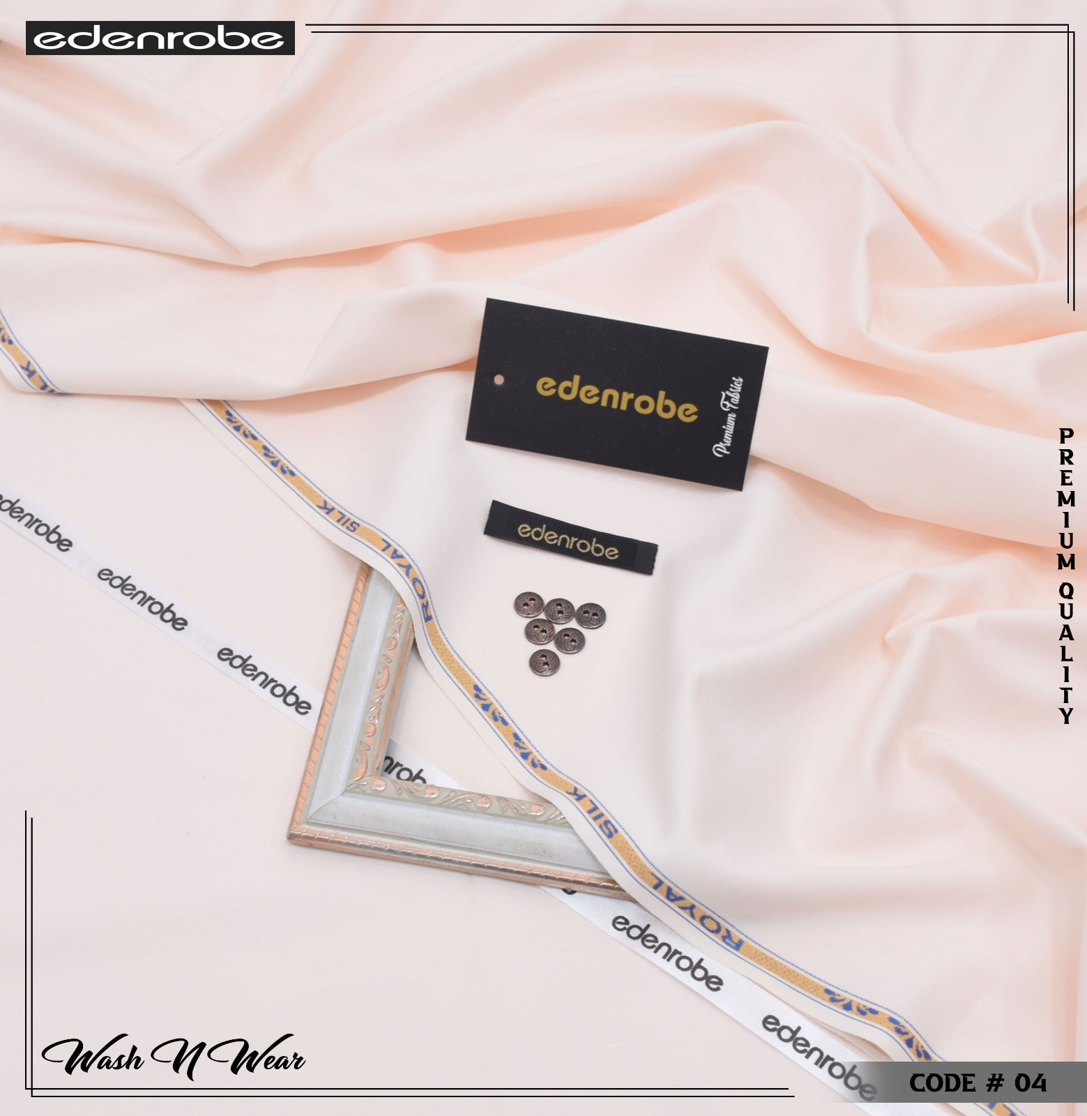 ROYAL SILK by edenrobe – Premium 4 Season Wash’n Wear