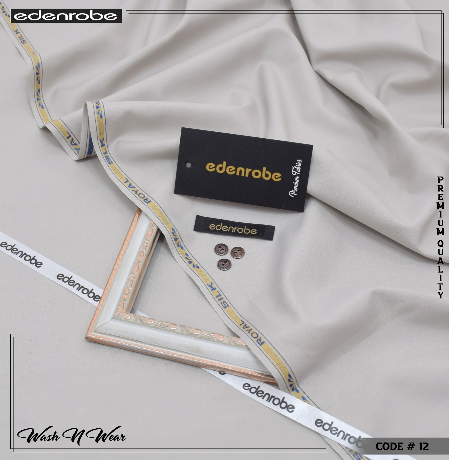 ROYAL SILK by edenrobe – Premium 4 Season Wash’n Wear