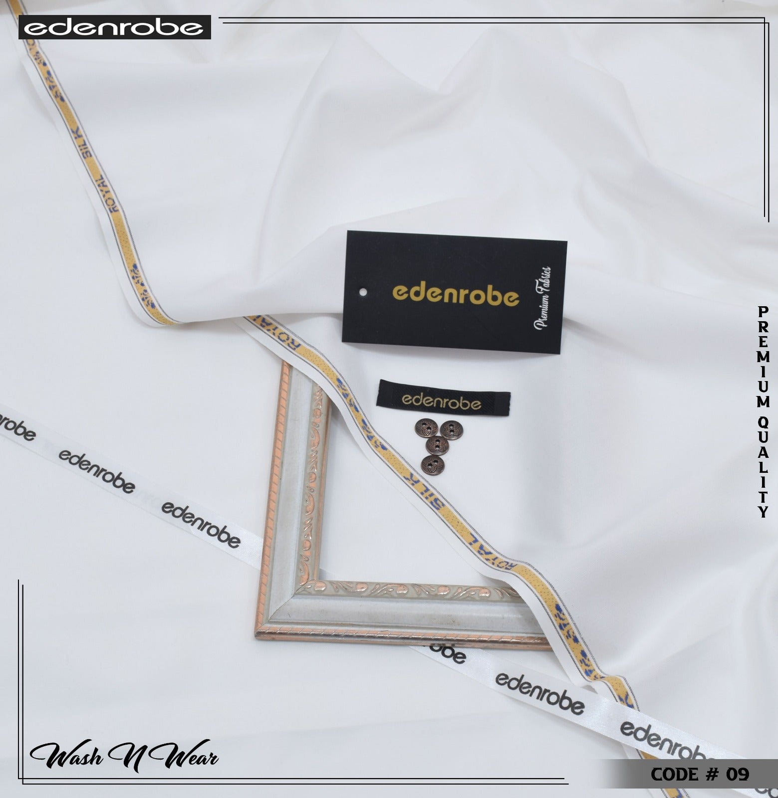 ROYAL SILK by edenrobe – Premium 4 Season Wash’n Wear