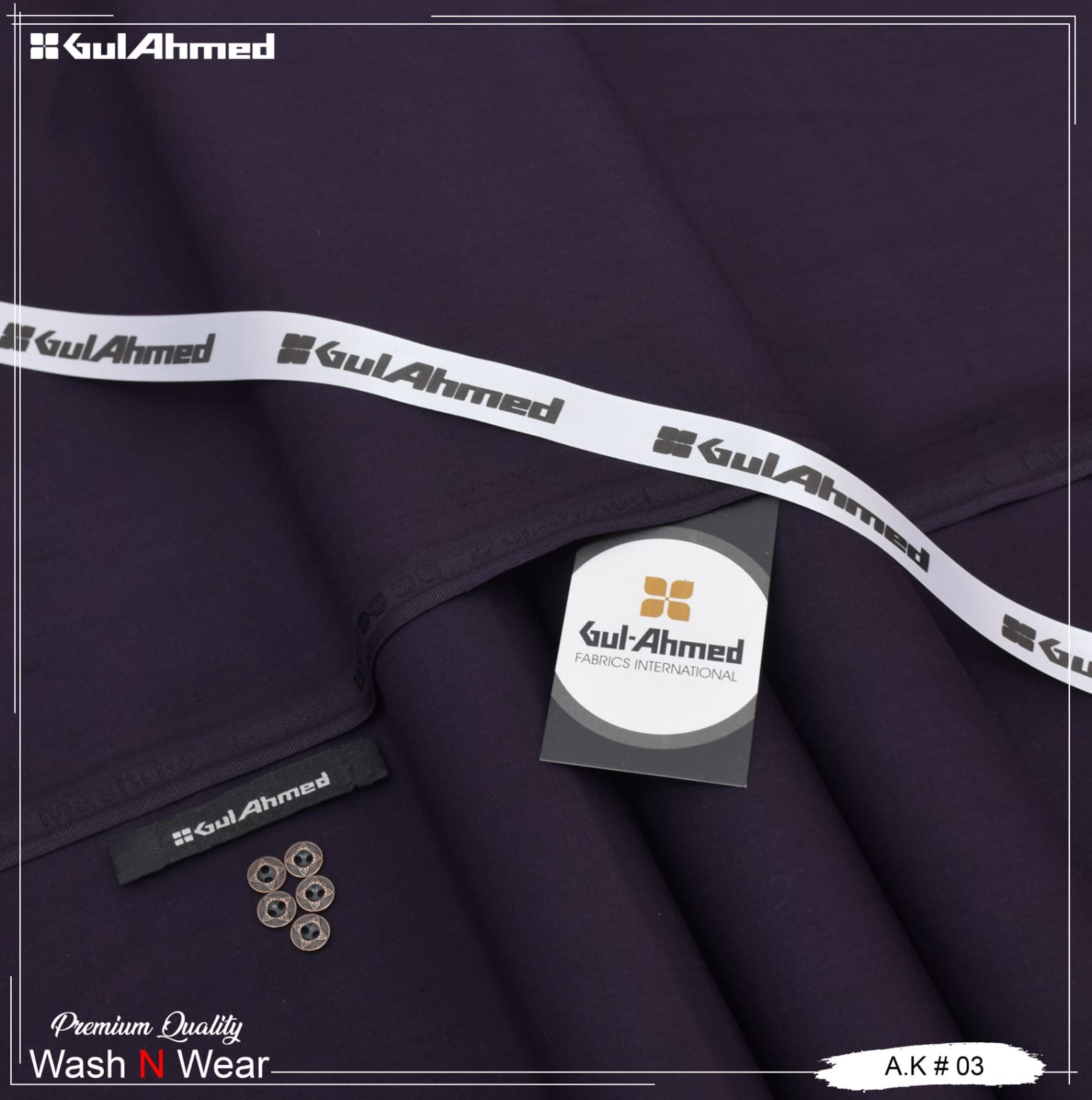 Gul Ahmed Four Seasons Winter Wash’n Wear – 4 Meter