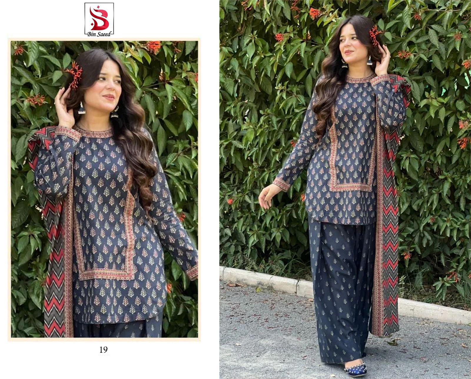 BIN SAEED Summer Collection 2026 – 3PC Digital Printed Lawn Suit Vol 5009