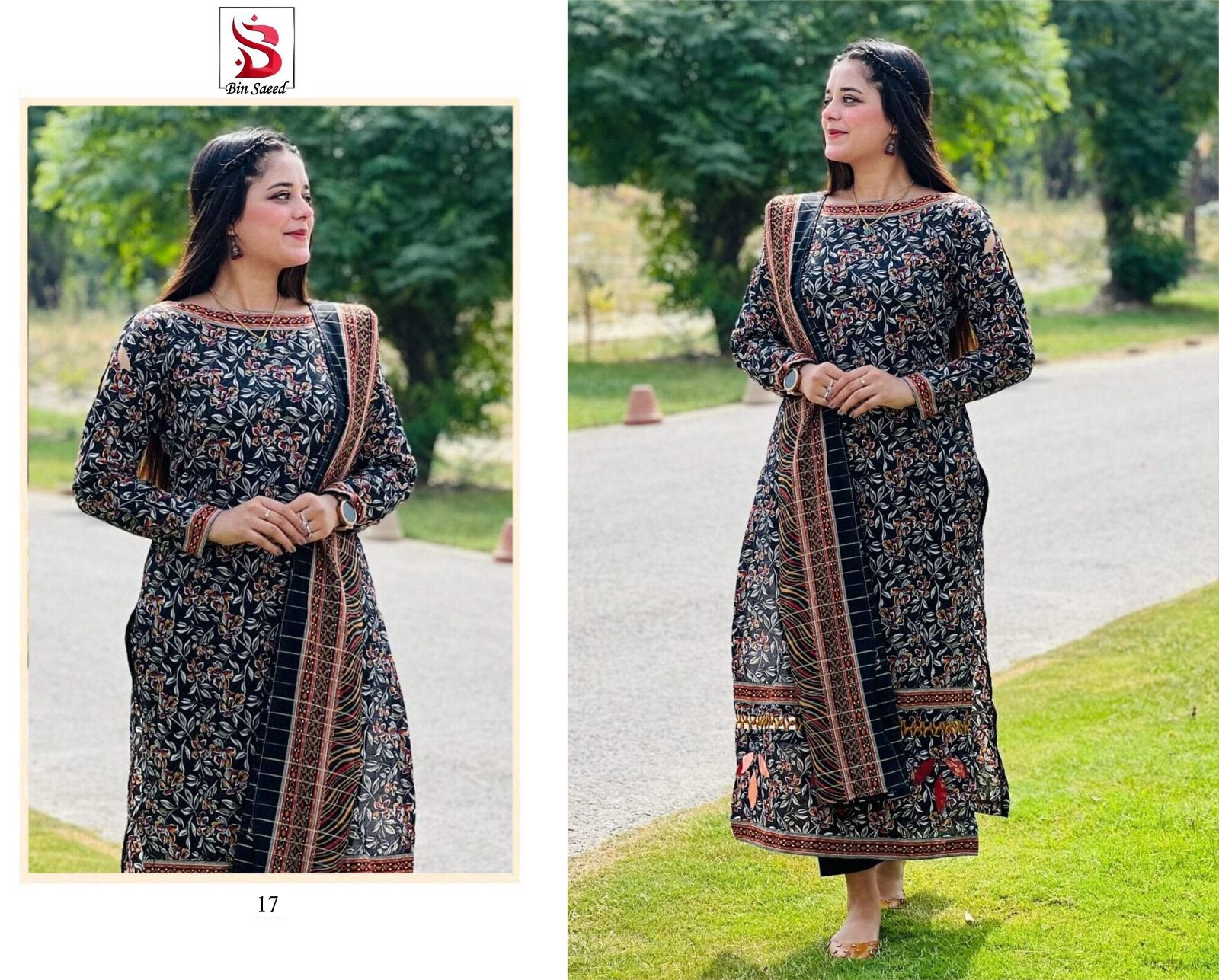 BIN SAEED Summer Collection 2026 – 3PC Digital Printed Lawn Suit Vol 5009