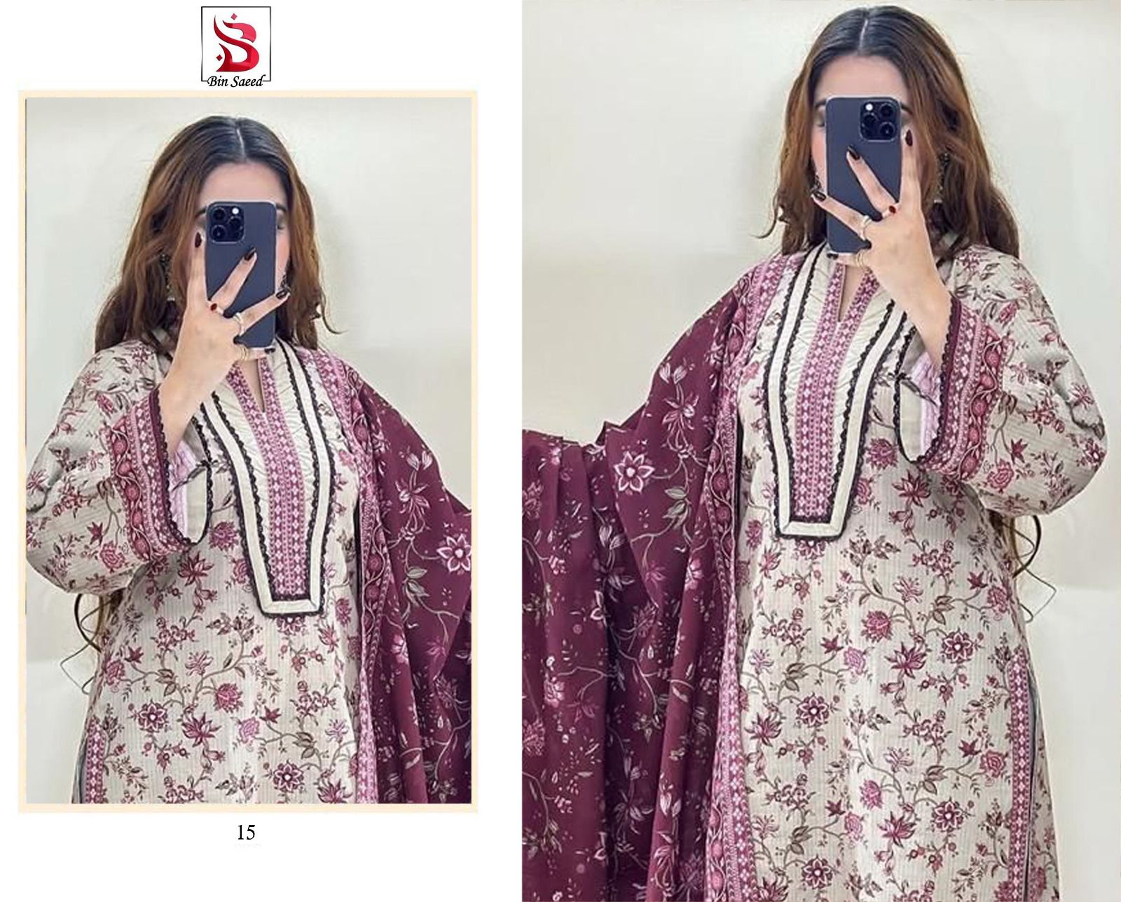 BIN SAEED Summer Collection 2026 – 3PC Digital Printed Lawn Suit Vol 5009