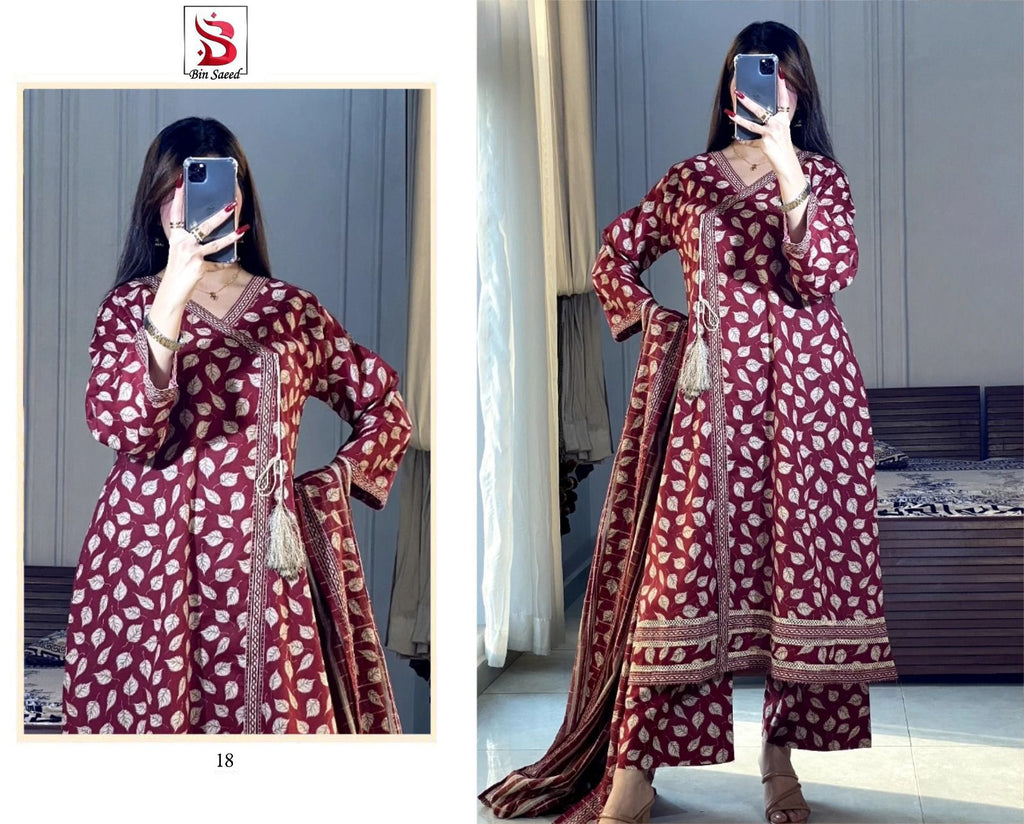 BIN SAEED Summer Collection 2026 – 3PC Digital Printed Lawn Suit Vol 5009