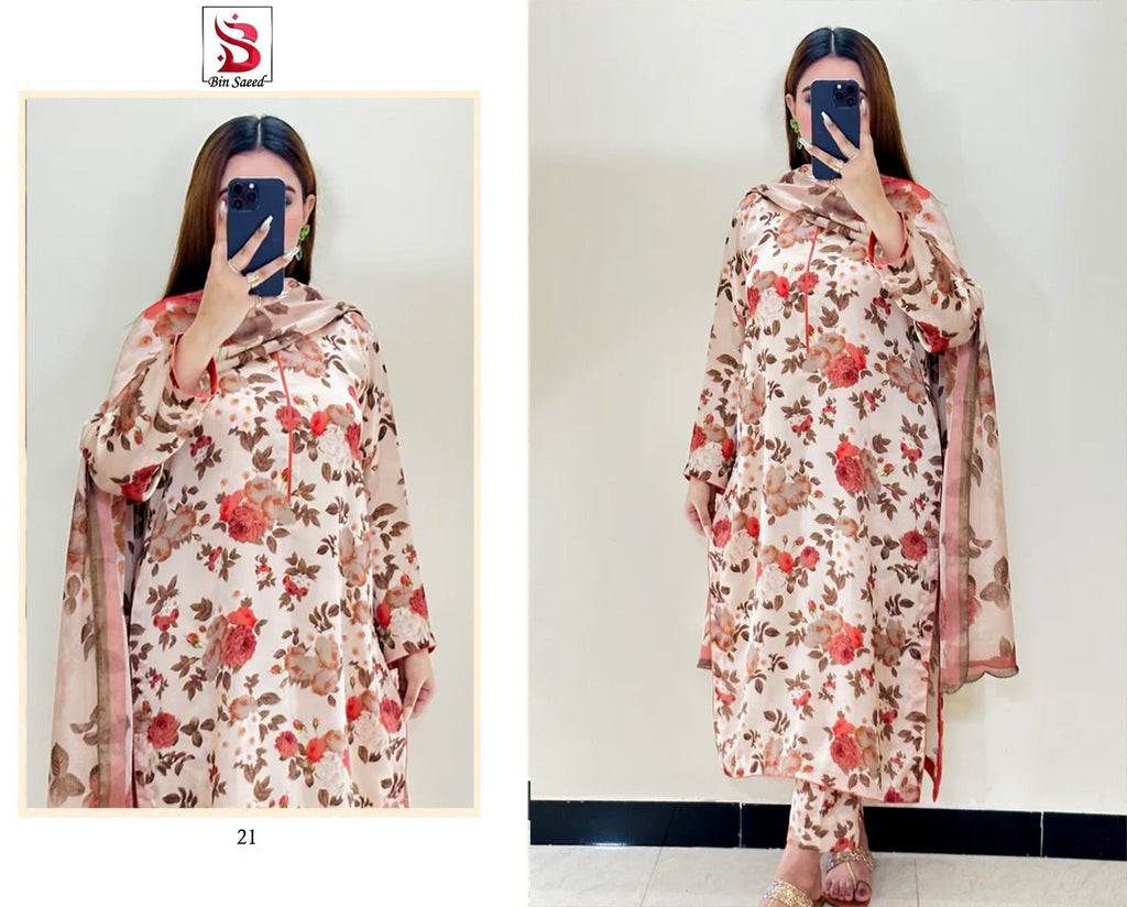 BIN SAEED Summer Collection 2026 – 3PC Digital Printed Lawn Suit Vol 5009