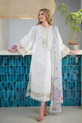 AGHA NOOR 540 – Pure Airjet Lawn 3PC Heavy Embroidered Suit (Summer Collection)