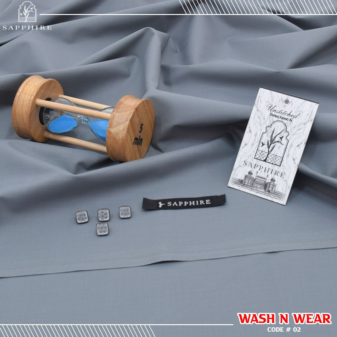 Sapphire 100% Pure Super Luxury Regent Wash & Wear – 4 Meter